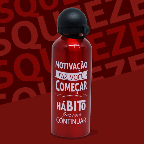 Imagem 3 de 5 de Squeeze Garrafa De Agua 500ml Frases Motivacional Academia