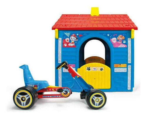 Set De Juego Paw Patrol Injusa Casita Y Gokart