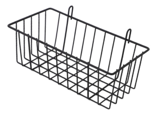 Cesta De Metal Colgante Con Panel De Rejilla De Pared, L