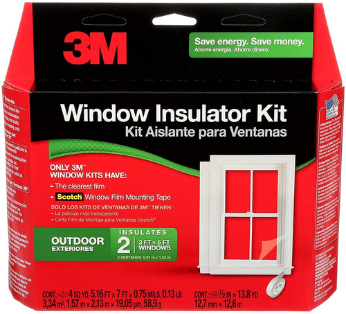 Kit Aislante Para Ventanas De Interior 3m  5 Ventanas