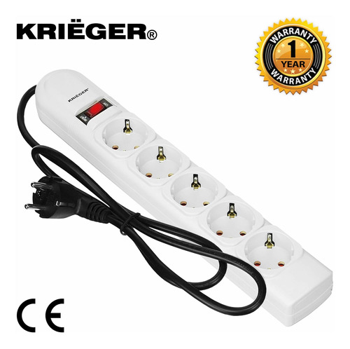 Kriëger Schuko Tipo Surge Protector Ac 220 230 240 v Power S