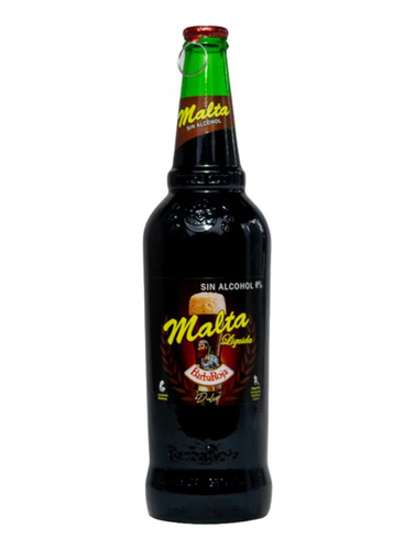 Malta Extra Artesanal Barba Roja 625cc (sin / 0% Alcohol) 