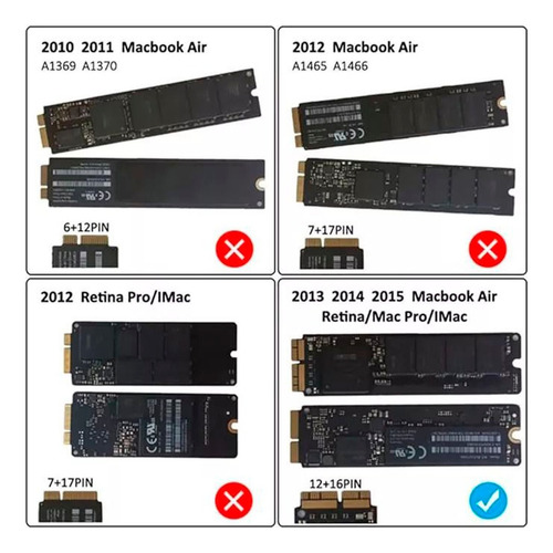 Lector Externo Ssd M.2 Compatible Con Macbook Air/pro2013-20