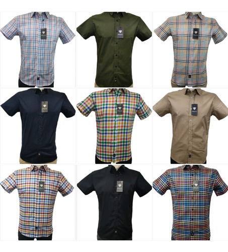 Camisa Giorgio Berlucchi Mc24-36 Slim Fit Lisa Petroleo 2024