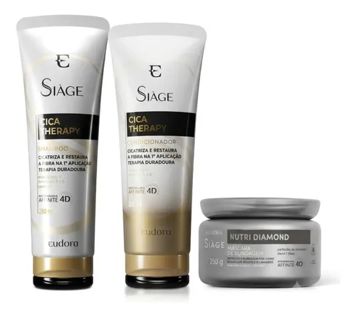 Combo Siàge Cica-therapy + Nutri Diamond (3 Itens)