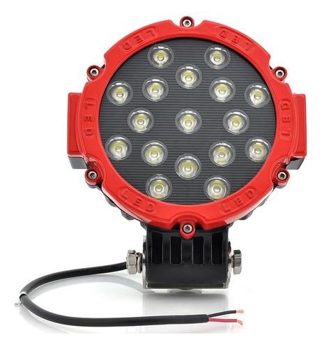 Faro Auxiliar 17 Leds 51w 3700 Lumens Off Road Auto 12 Y 24v