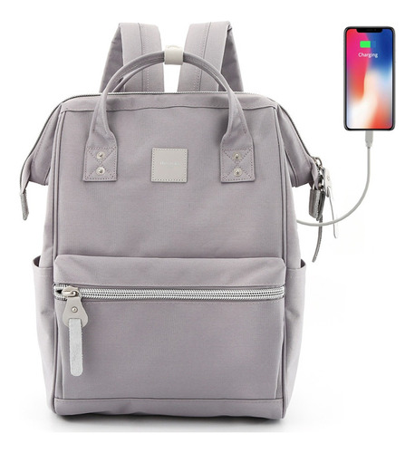 Mochila Himawari 1881 Portanotebook Morado 39#