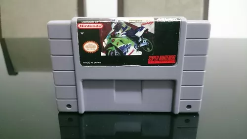 KAWASAKI SUPER NINTENDO CORRIDA DE MOTO JOGO SNES