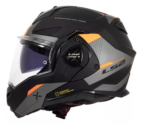 LS2-casco Modular abatible hacia arriba para motocicleta, 180