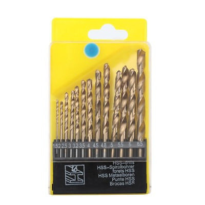 13pc Taladro Broca Titanio Fuerza Industrial Con Stud Caso E