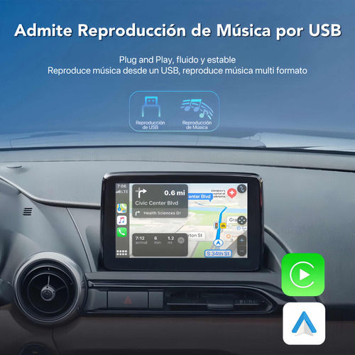 Módulo Usb-c For Apple Carplay / Android For Mazda 2 3 Cx3