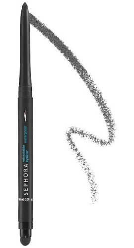 Delineador Sephora Importado Negro Glitter Waterproof