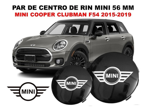 2 Centros De Rin Mini Cooper Clubman F54 15-19 56 Mm