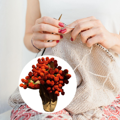 Kit De Crochet De Manta De Flores Juego De Tejido De Tejido