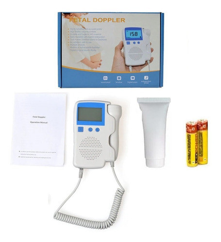 Doppler Fetal Con Pantalla Lcd (azul) + Sus 02 Pilas