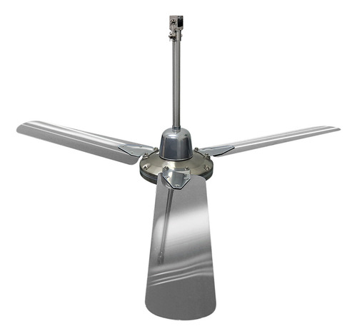6pz Ventilador Techo 5 Vel 3 Aspas 56 Satin Cromado Benelux 1.43 M 60 Hz Plateado Plateado Metal 3