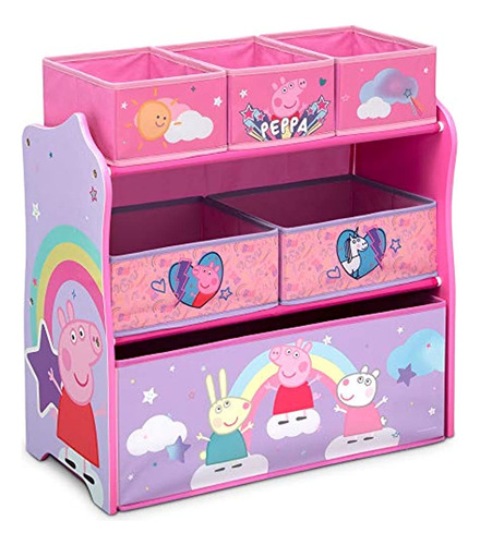 Peppa Pig 6 Bin Design And Store Toy Organizer By Delta Chil