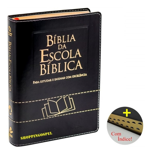 Bíblia De Estudo Da Escola Bíblica Luxo Com Índice Lateral