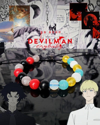 Pulsera Inspirada En Akira Fudo Y Ryo Asuka, De Devilman