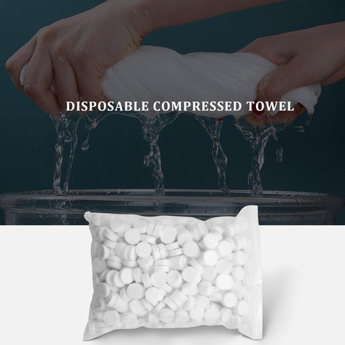 500 Unidades De Papel Desechable Comprimido For Toallas