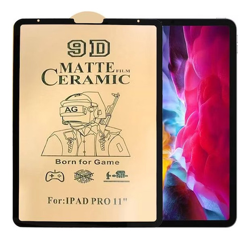 Mica De Ceramica Flexible Mate Para iPad 9 2021 Tacto Papel