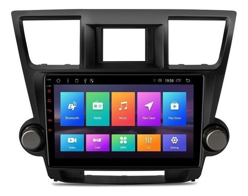 Android 4k Toyota Highlander 2008-2013 Gps Wifi Mirror Link