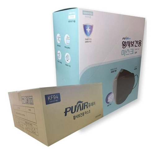 Cubrebocas Kf94 Coreano Original De Máxima Protección (6pz)