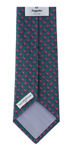 Corbata Manzoni Paisleys Scappino Color Turquesa