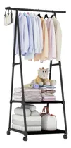 Comprar Perchero De Ropa Estante Zapatero 2 Niveles Con Ruedas