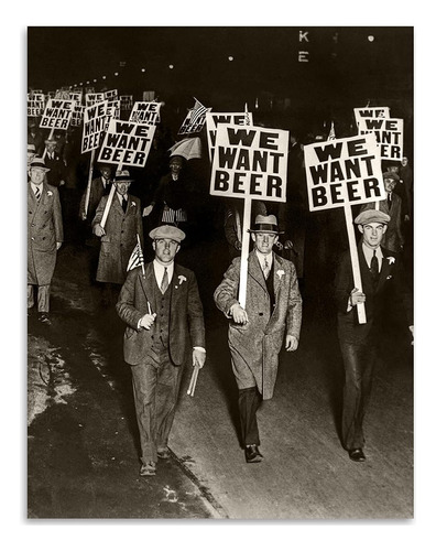 Foto De Prohibición De Cerveza We Want - Arte De Pared Vinta