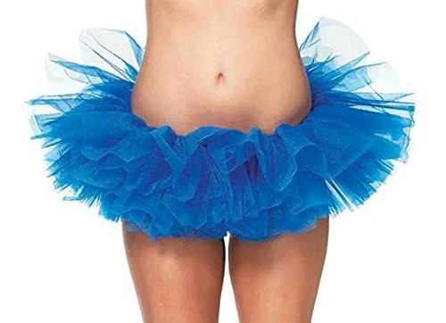 Leg Avenue De Mujeres De Organza Tutu, Azul Real, Un Tamaño.