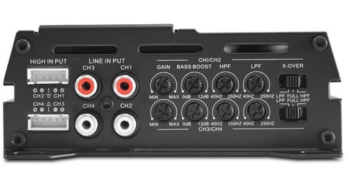 Imagen 4 de 7 de Amplificador Mini Rock Series Rks-p800.4dm 4 Canales 1800w