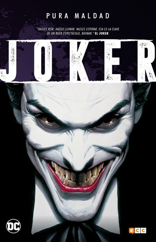 Pura Maldad: Joker, De Bill Finger, Chuck Dixon, Dennis O´neil. Serie Joker Editorial Dc, Tapa Dura En Español, 2018