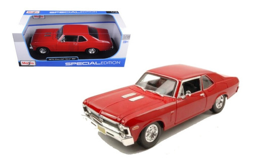 1970 Chevrolet Nova Ss  Rojo 1:18 Maisto Milouhobbies A3001