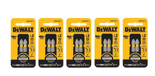 Bits Philips Ph2-2 Maxfit 1''  5 Cartelas Com 2pçs -  Dewalt