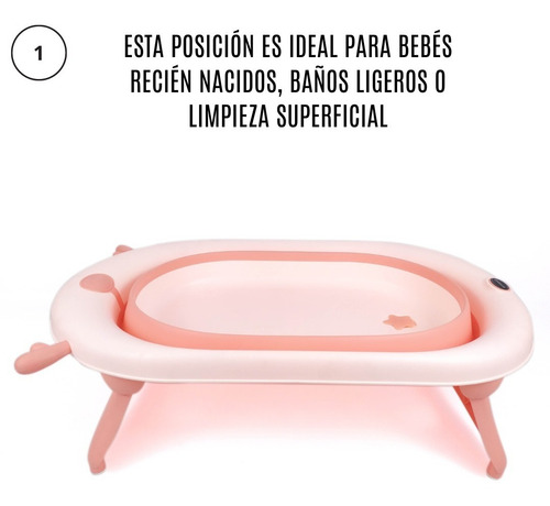 Bañera Tina Para Bebe Plegable + Cojin Marca Induhogar