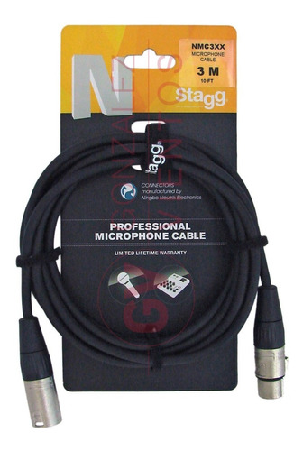 Cable Stagg Nmc3r Canon Hembra - Canon Macho 3 Metros