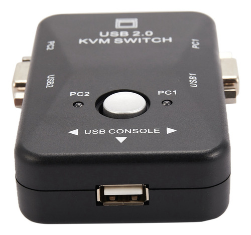 Conmutador Usb Kvm, 2 Puertos, Vga Y Svga, Caja De Conmutaci