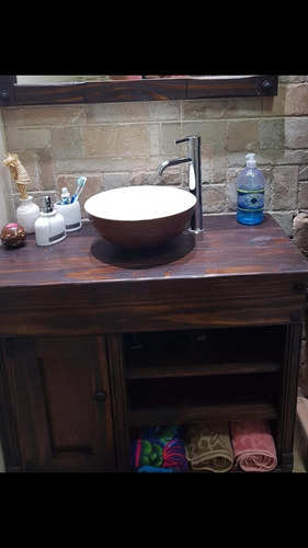 Imagen 6 de 8 de Mueble De Baño.madera Maciza (sin Bacha)