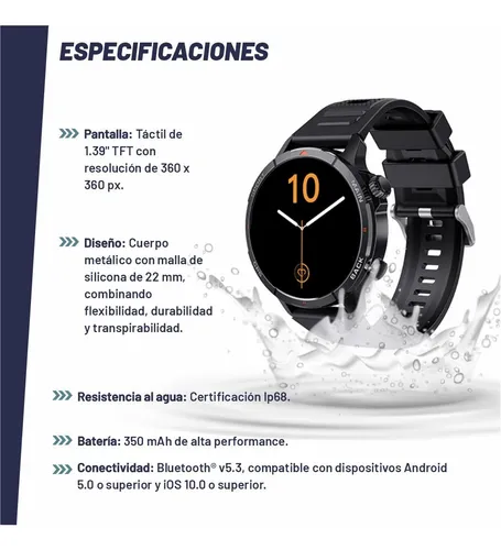 Smartwatch Reloj Inteligente X View Quantum Trails S Gps