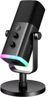 Fifine Am8 Micrófono Dinámico Xlr/usb Grabación Rgb Soporte