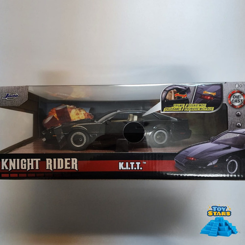 Kitt Knight Rider El Auto Increíble Jada Escala 1:24 Con Luz