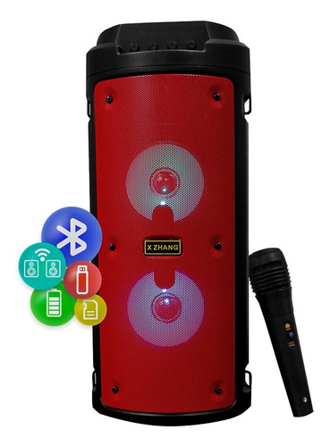 Caixa De Som Bluetooth Amplificada Portátil Bateria Usb 480w
