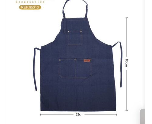Pechera Delantal Barbería O Peluquería Jeans
