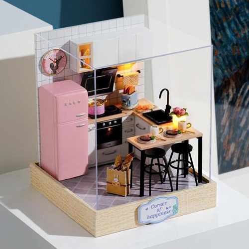 Auto Montado Diy Artesanato Cozinha Sala De Jantar Mini De