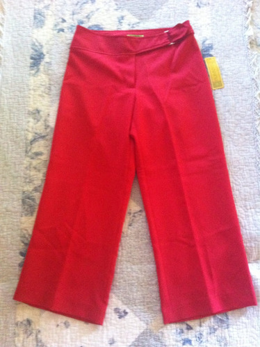 Bunny's Pantalón Pescador Rojo Nuevo 38 (36)