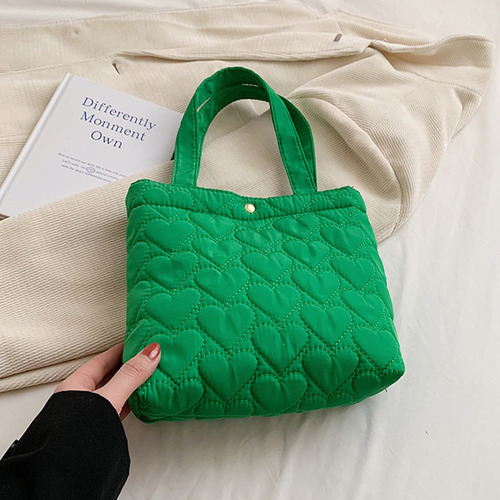 . Bolso Casual Acolchado En Forma De Corazón For Mujer,