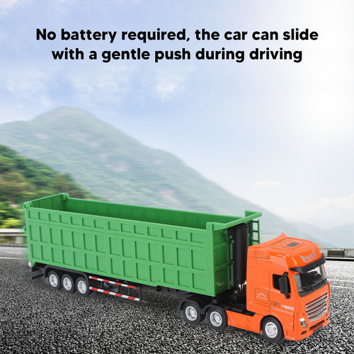 Modelo 1:50 Truck Scale Diecast Toy Static Car Dump Para Cri