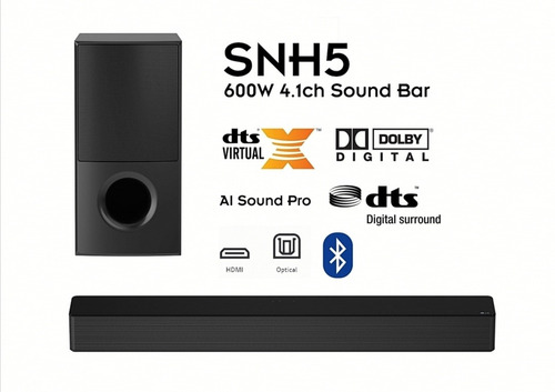 Barra De Sonido LG Snh5 Bluetooth 600 Watts 4.1 Dts Virtual 
