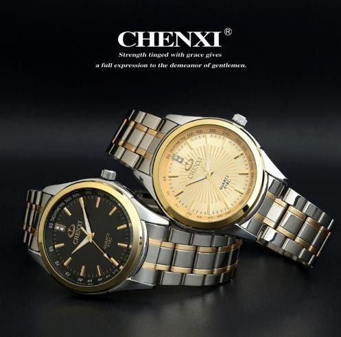 Relógio Masculino Chenxi Puseira Aço Inox Prova De Água 30m